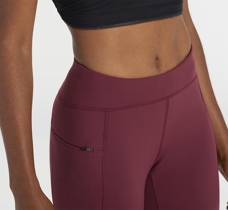 Pantalones Hoka One One Mujer - Performance Crop Tight - Marrones - FZW305286